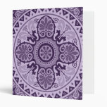Elegant Vintage Purple Ornament Binder