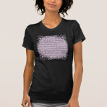 Elegant Vintage Script Typography Lettering Purple Shirt