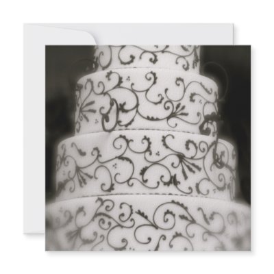 Elegant Wedding Cake - Blank back by marry_me