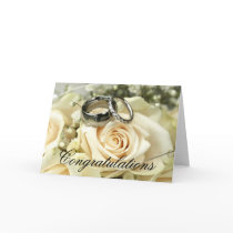Elegant Wedding Congratulations Card