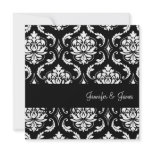 Elegant Wedding Damask Monogram Invitations