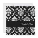 Elegant Wedding Damask Monogram Invitations