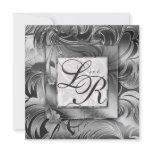 Elegant Wedding Floral Metallic Silver