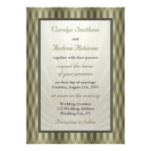 Elegant Wedding Invitation Gold Cream Sunburst