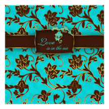 Elegant Wedding Invitation Gold Floral BB 2