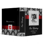 Elegant Wedding Jewels Red Black White Photo binders