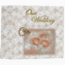 Elegant Wedding Photo Album 3 Ring Binder