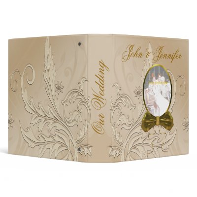 Elegant Wedding Photo Album Binder by DizzyDebbie