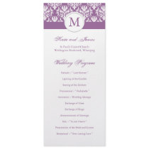 Elegant Wedding Program Template Personalized Invite