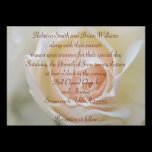 Elegant White Rose Wedding Invitation invitations