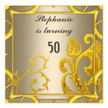Elegant women's Birthday Party Custom Invite