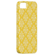 Elegant Yellow Damask iPhone 5 Covers