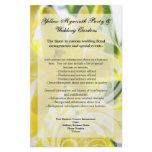 Elegant Yellow Hyacinth with White Swirl Personalized Flyer