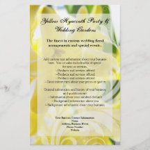 Elegant Yellow Hyacinth with White Swirl Personalized Flyer
