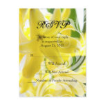 Elegant Yellow Hyacinth with White Swirl RSVP Postcard