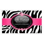 Elegant Zebra Fashion Jewellery Business Cards