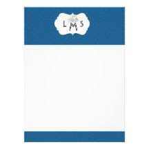 Elegante Blue Damasks lnvitation Invitation