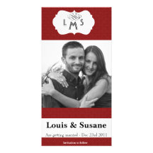 Elegante Damasks photo card