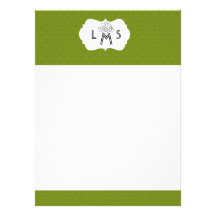 Elegante Green Damasks lnvitation Custom Announcement