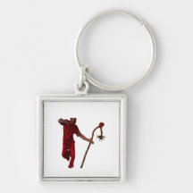 ELEGGUA DANCING BY LIZ LOZ KEYCHAIN