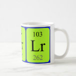 Element 103 mug - Lawrencium mugs