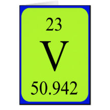 Element 23 card - Vanadium