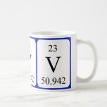 Element 23 white mug - Vanadium mugs