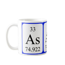 Element 33 white mug - Arsenic
