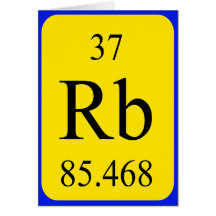 Element 37 card - Rubidium