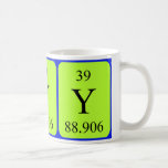 Element 39 mug - Yttrium mugs
