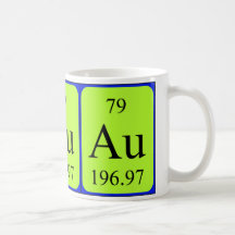 Element 79 mug - Gold