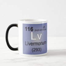 Élément individuel de Livermorium - Tableau périod Mug À Café