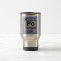 Élément individuel de polonium du Tableau périodiq Mug
