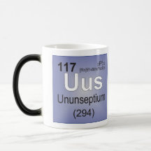 Élément individuel d'Ununseptium - Tableau périodi Tasses À Café