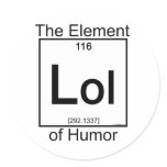 Element LOL Round Stickers