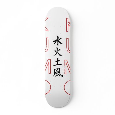 "Elemental Kanji" Board Skateboard by JaymeMikey