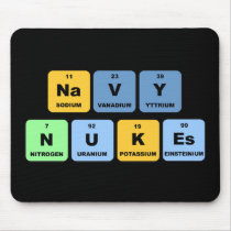 Elemental Navy Nukes Mousepad
