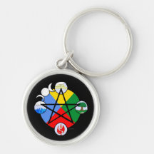 Elemental Pentagram Keychain