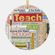 Elementary School Teacher Christmas Tree Ornaments