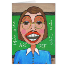 Elementary School Teacher - greeting card