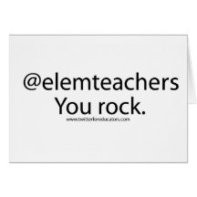 Elementary School Teachers Rock Card