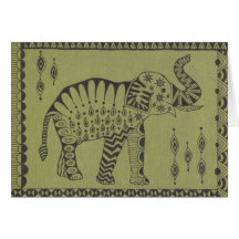 Éléphant africain cartes de vœux