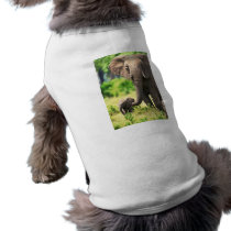 Elephant and Baby Pet T Shirt