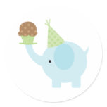 Elephant and Cupcake Stickers