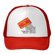 Éléphant aucunes arachides je suis allergique casquettes