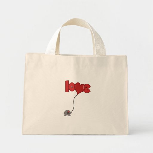 Elephant Balloon Canvas Bags