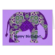 Elephant birthday card