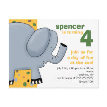 Elephant • Birthday Invitation Post Cards