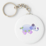 Elephant Blue Key Chain