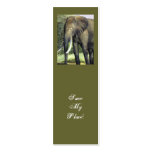 Elephant bookmark Save My Place! business cards